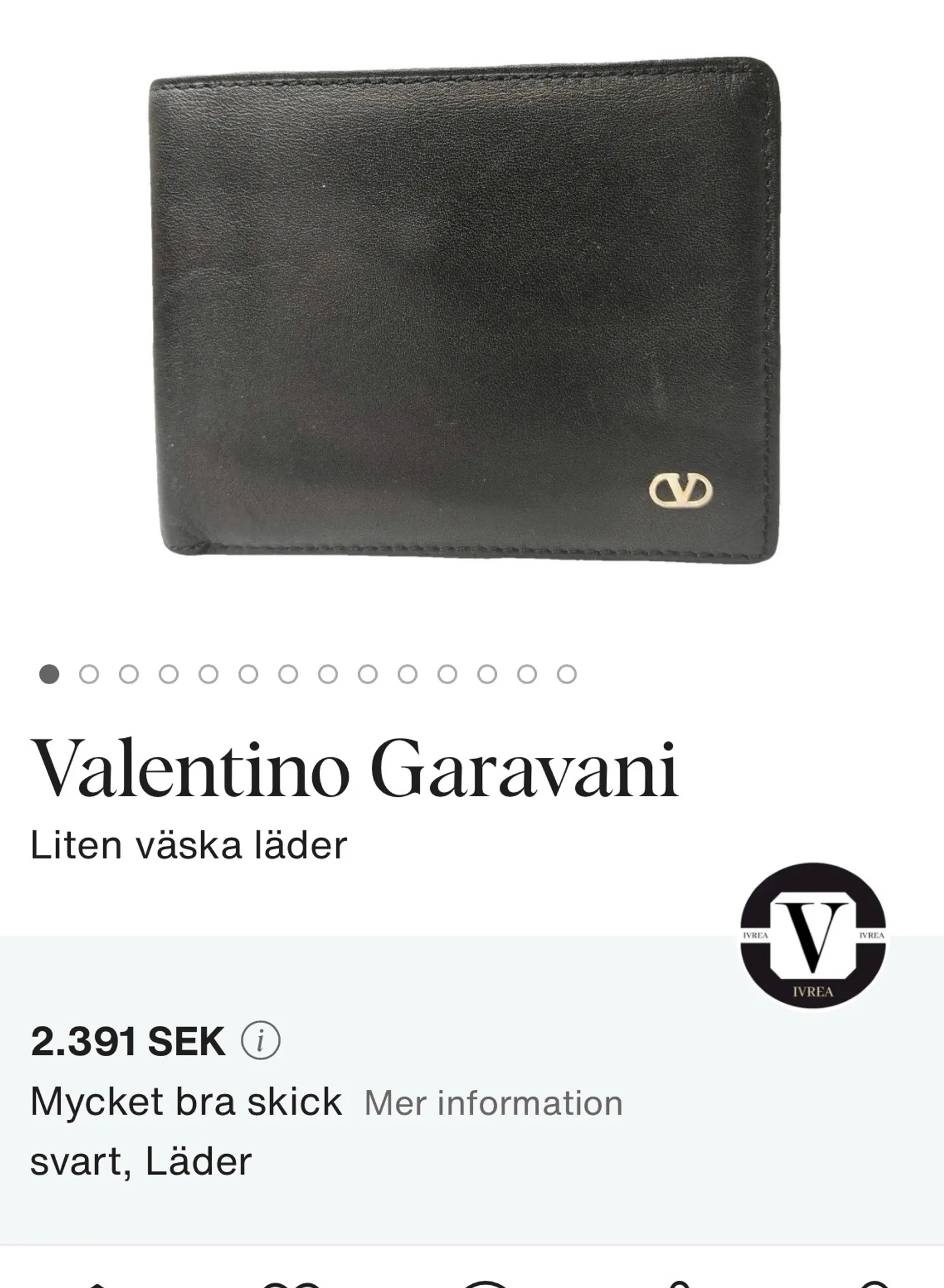 Valentino Liten Läder-skinnplånbok - Image 7