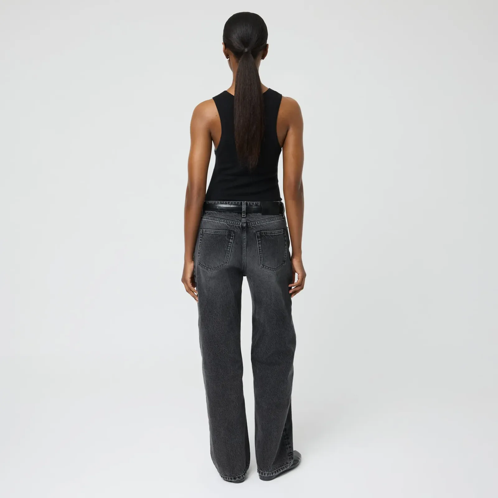 Singular Society Women’s Mid-waist Barrel Leg Denim-jeans - Image 2