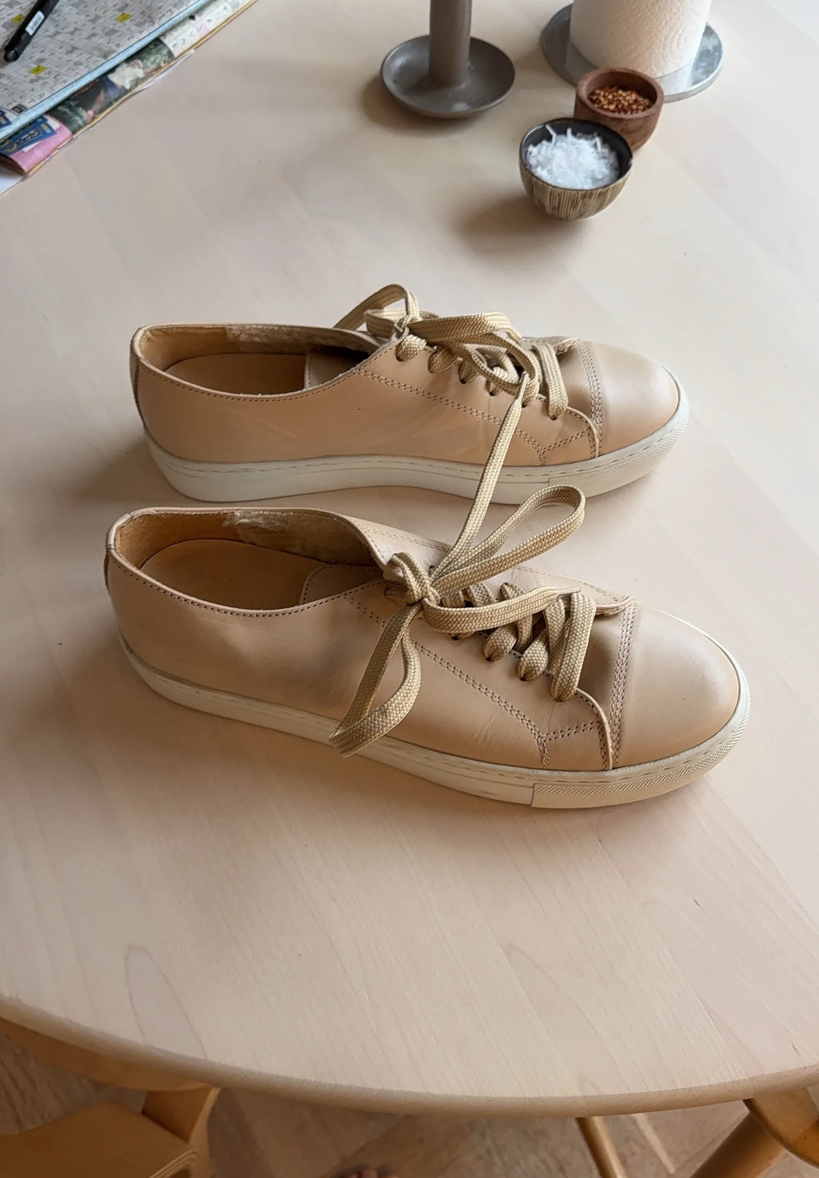 Wood Wood-skinnsneakers NWT - Image 5